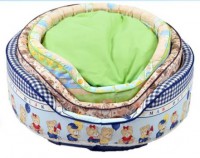 cama redonda tecido grande